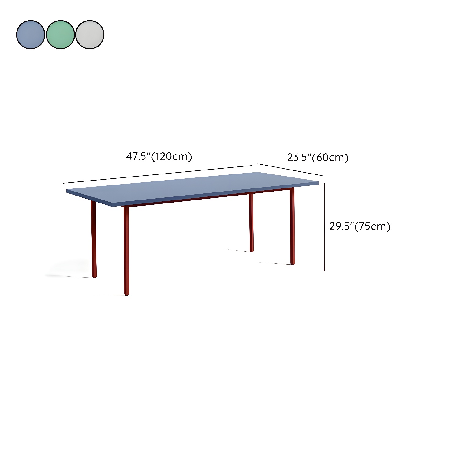 Scandinavian Wooden Rectangular Dining Table with Standard Height Legs - image 12