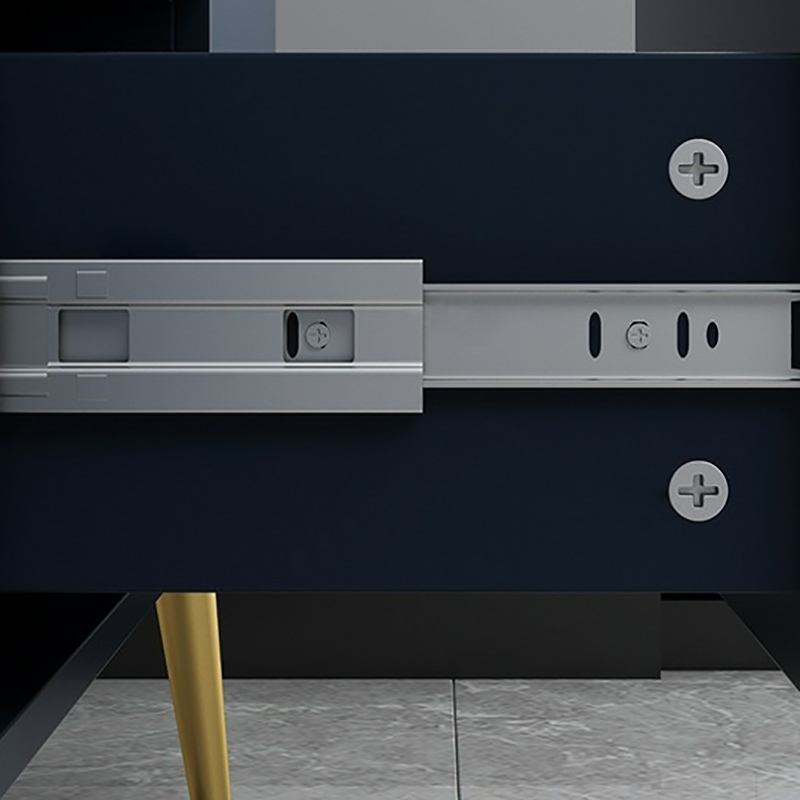 Floor Freestanding Buffet Table with Kitchen Appliance Storage for Living Room in a Glam Style - image 13