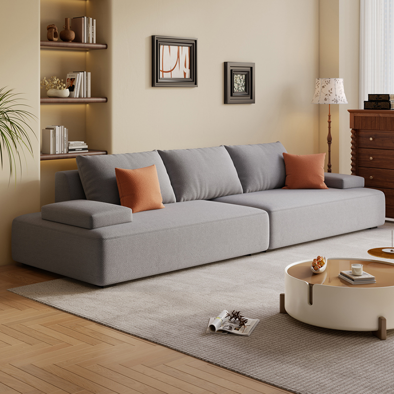 Tear Resistant Standard Sofa in Light Gray/Emerald Green/Ivory with 5 Pillows - image 3