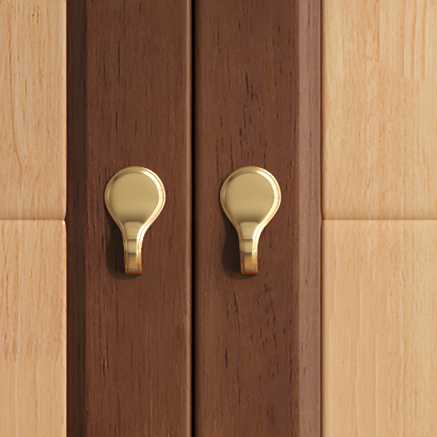 Modern Style Wardrobe Cabinet Wood Clothes Rail Wardrobe Armoire with Shelves - image 11