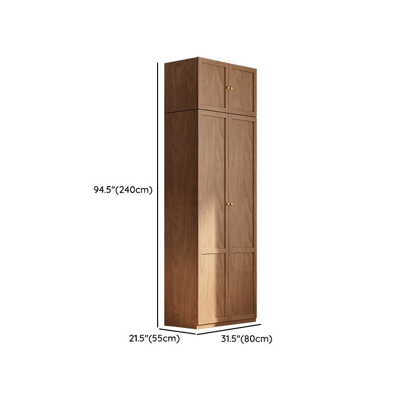 Trendy Unfinished Color Engineered Wood Unattached Armoire Cabinet - image 21