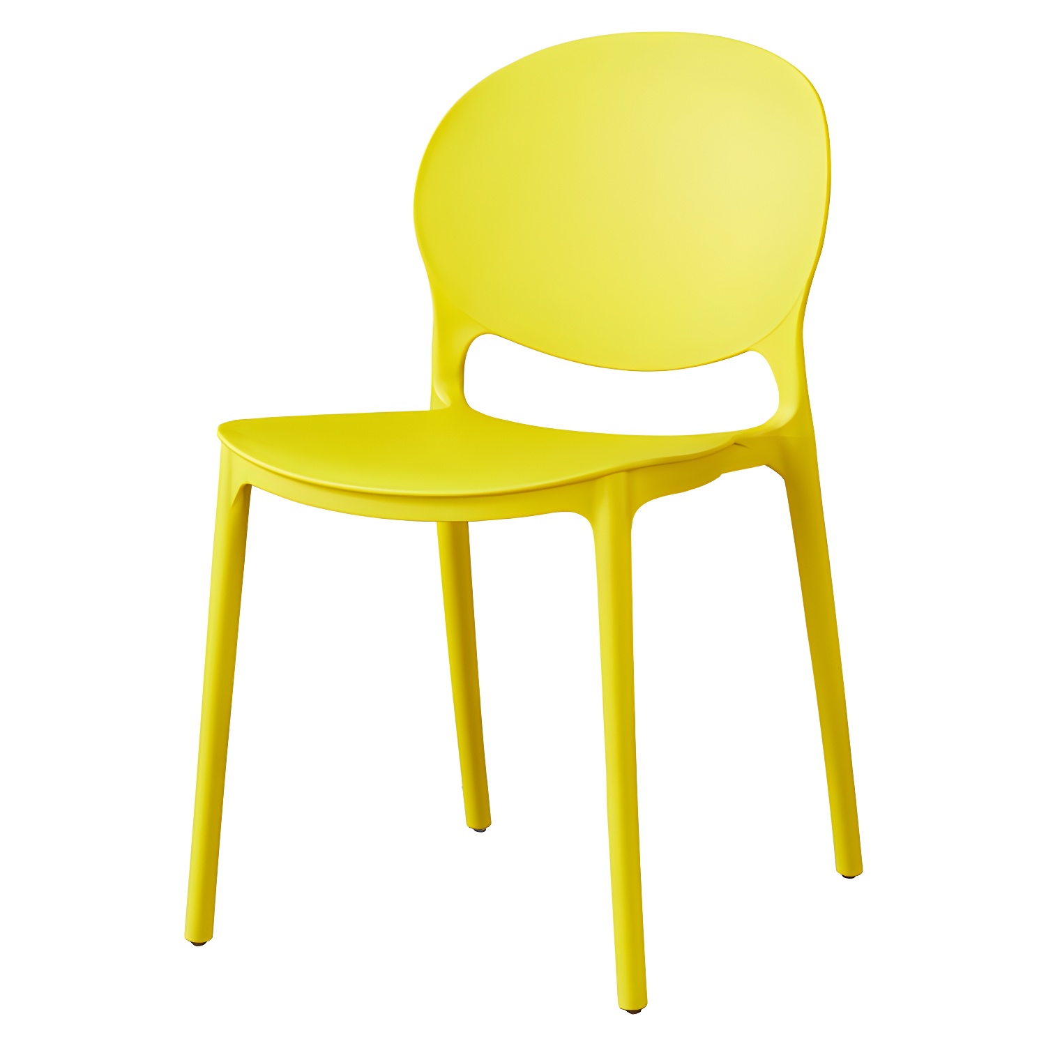 Plastic Open Back Dining Chair Indoor-Outdoor Stackable Side Chair - image 13