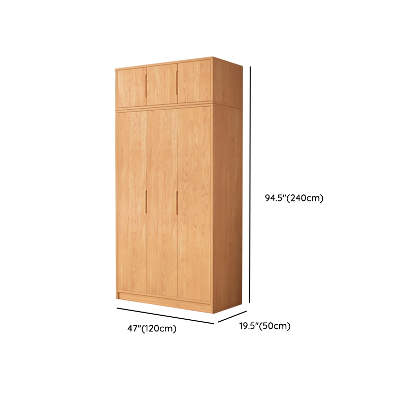 Wood Color Nordic Unfixed Wardrobe Closet - image 30