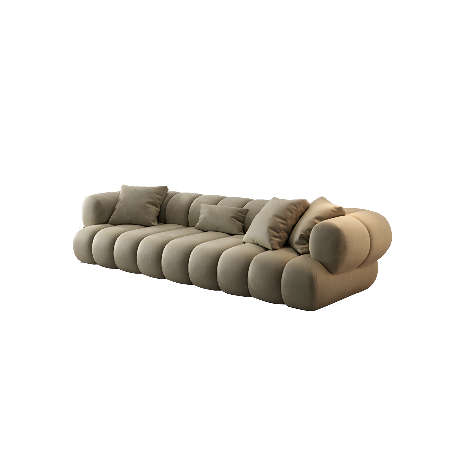 Scandinavian Green Sofa with Tuxedo Arm and Sewn Pillow Back - image 15