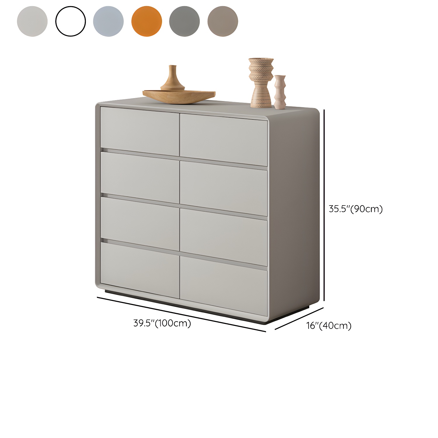 Modern Double Dresser with Drawers - Wood Finish, Horizontal Orientation, No Distressing - image 20