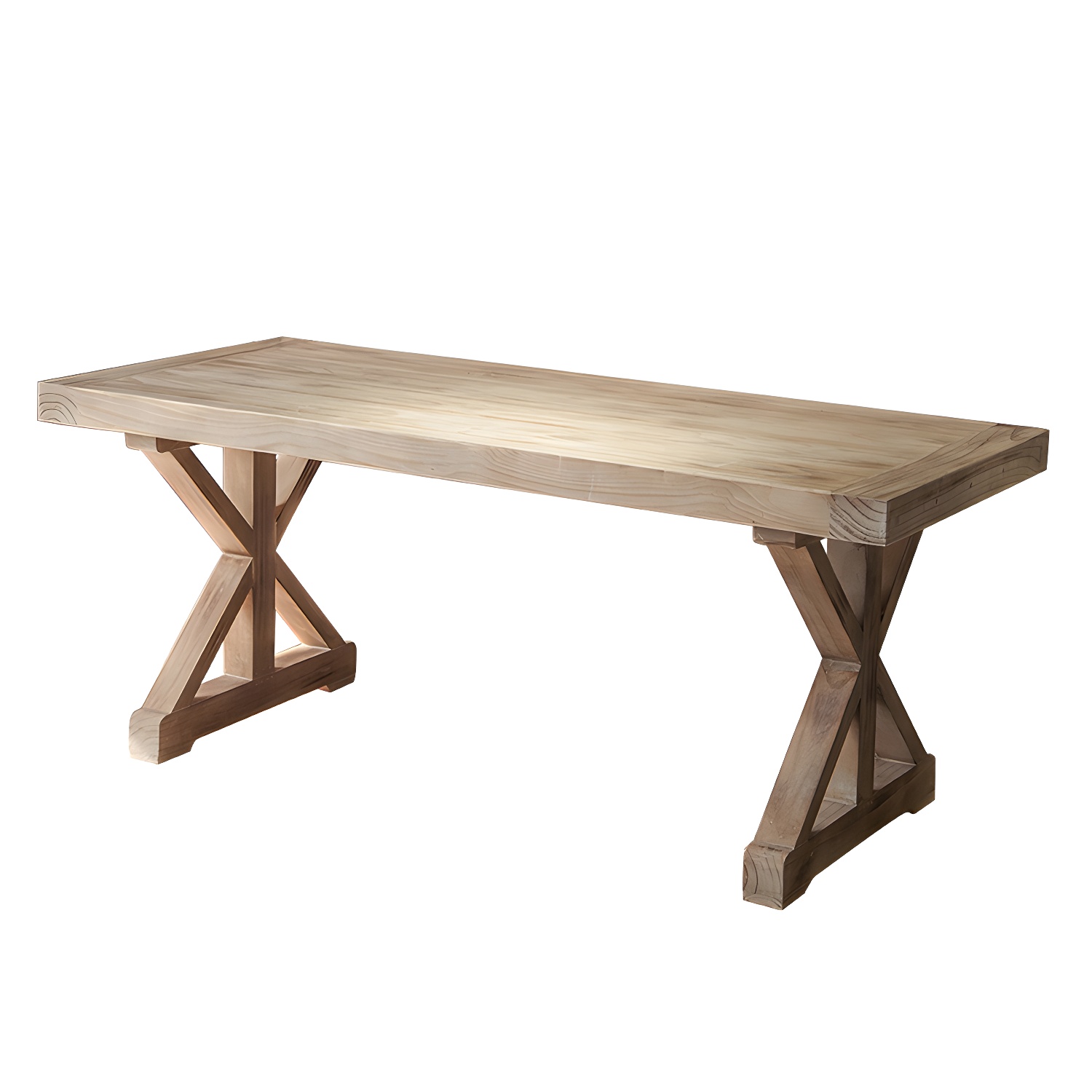 Distressed Pine Wood Dining Set 1/2 Pieces Industrial Dinette Set for Home - image 5