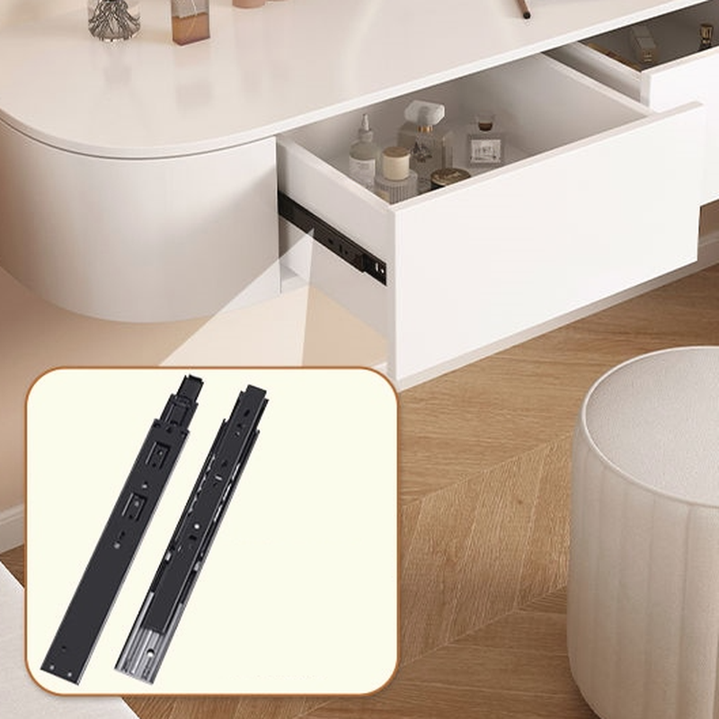 Push-Pull Floating Makeup Vanity with Storage and a Composite Wood Tabletop for Sleeping Quarters in a Trendy Style - image 6