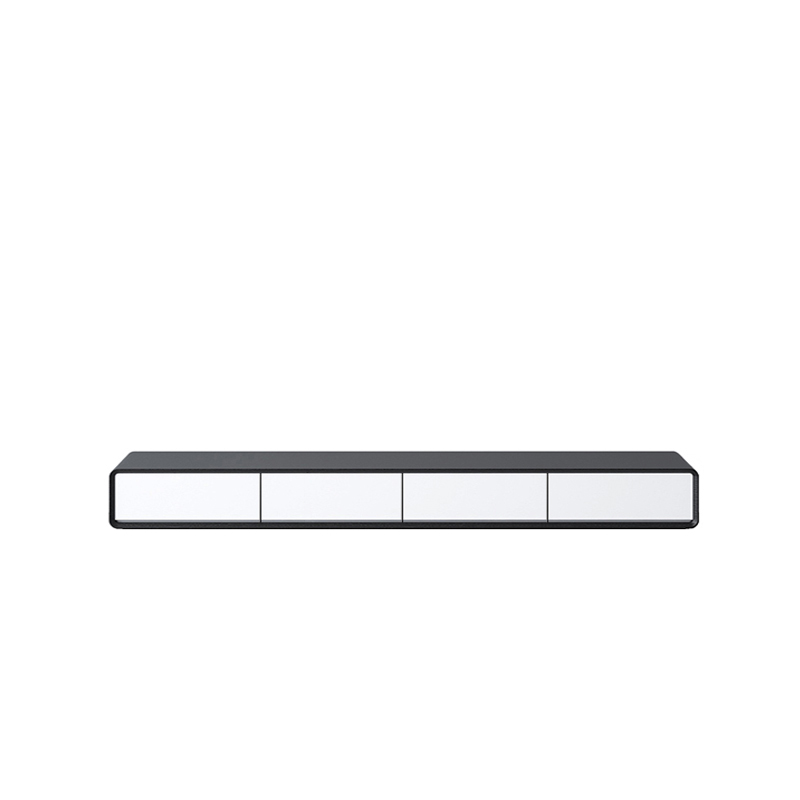 Floating Mount Rectangle TV Stand with Door Living Room Black/White/Natural/Walnut