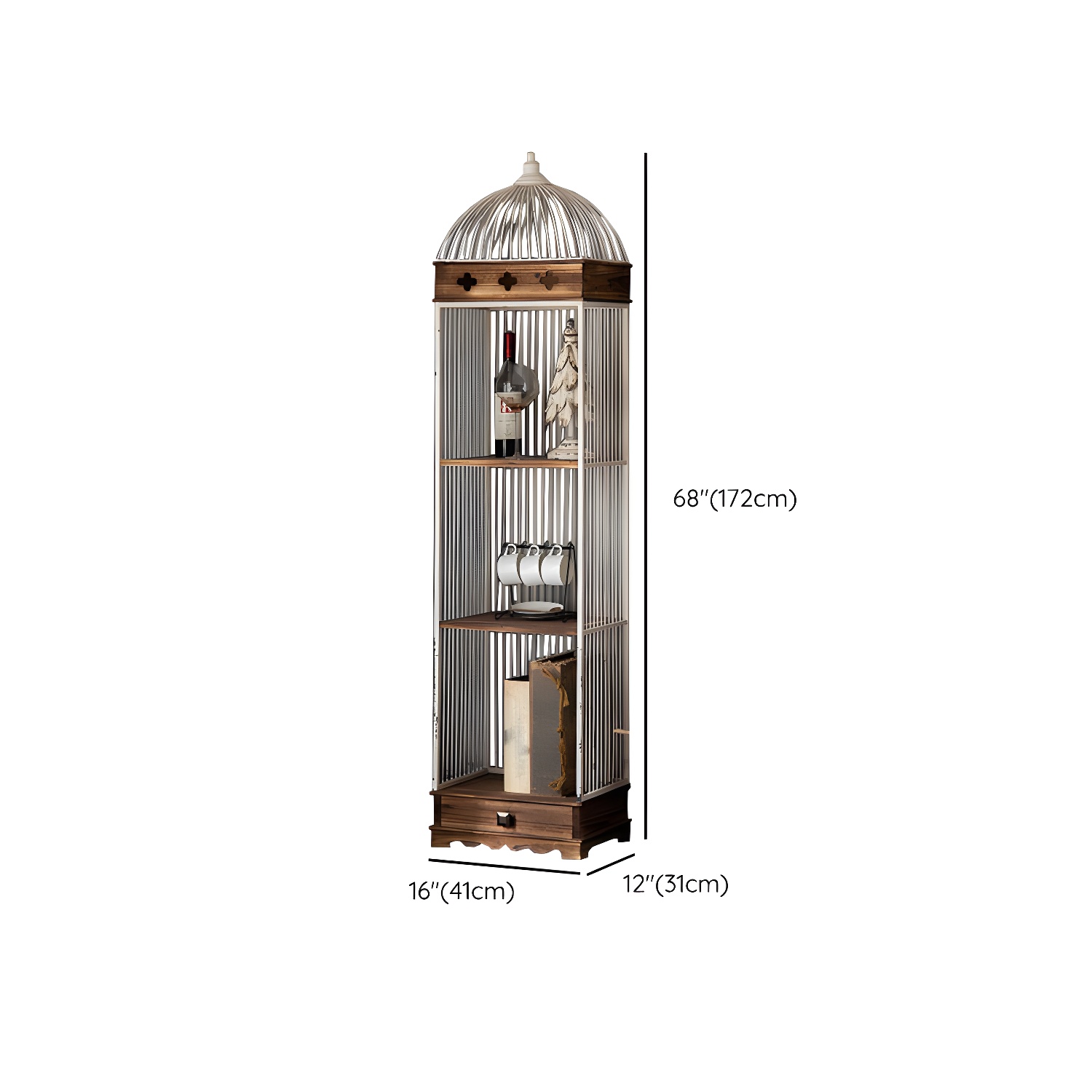 Solid Wood Accent Cabinet Industrial Stain Resistant Cabinet - image 15