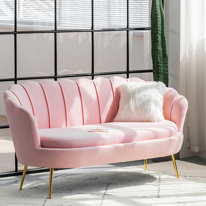 Magenta/Olive Green/Cerulean Single Sofa/Loveseat with Sloped Arms Sitting Room - image 13