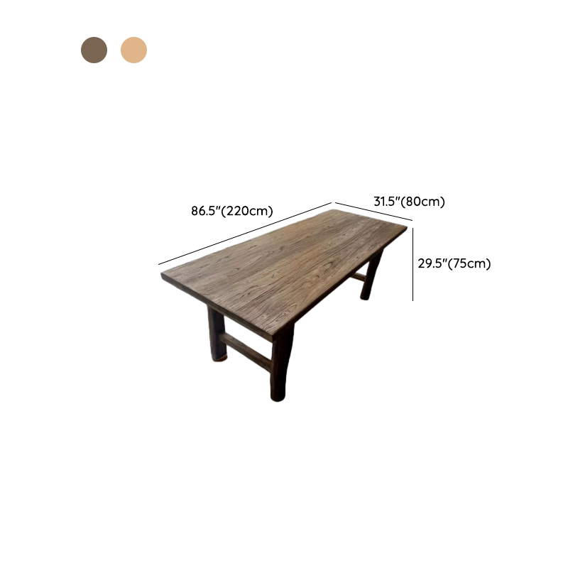 Classic Cocoa Rectangular Timber Dining Table, Standard Height, Fixed Mechanism, Seats 8/4/6 - image 20