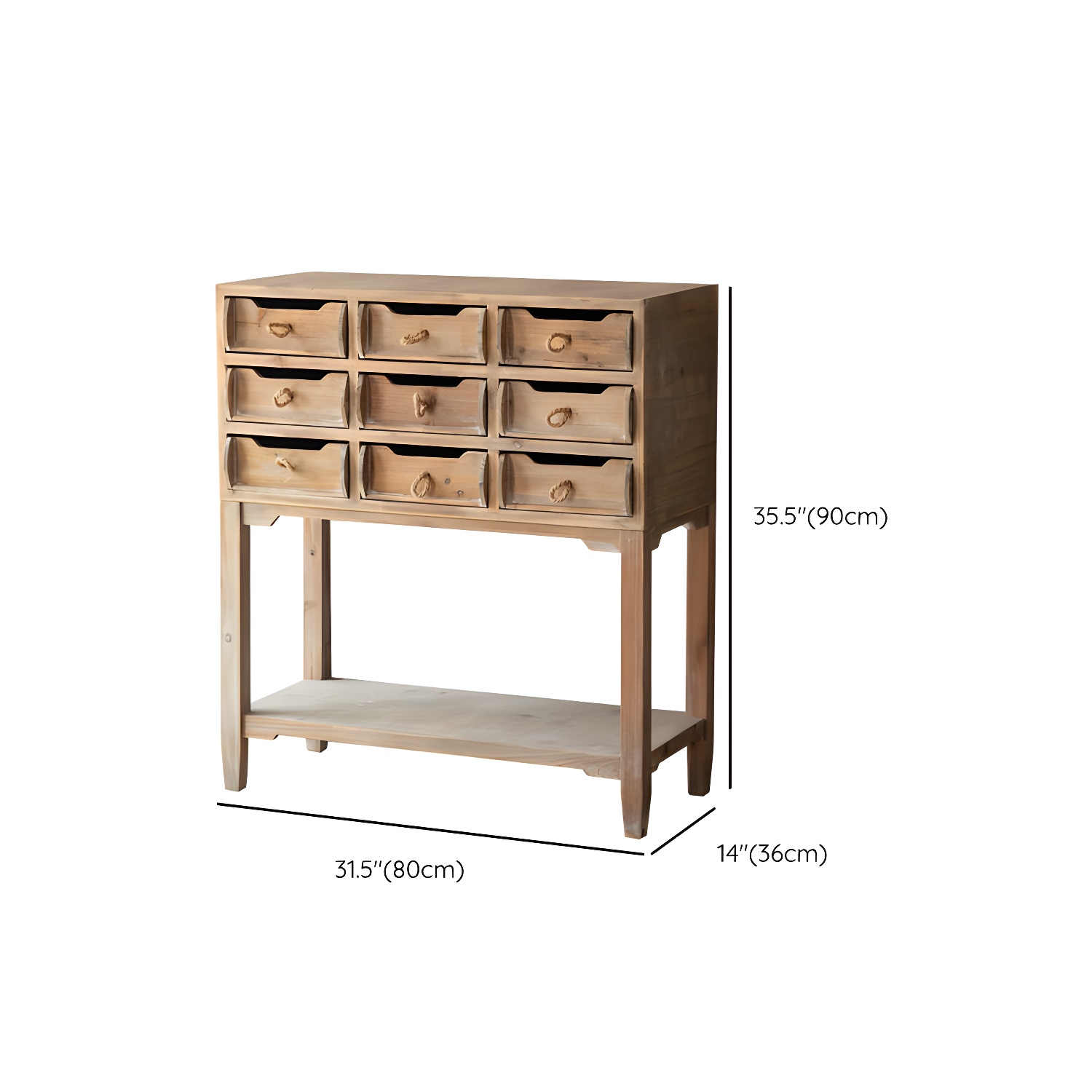 Solid Wood Accent Cabinet Industrial Stain Resistant Cabinet - image 12
