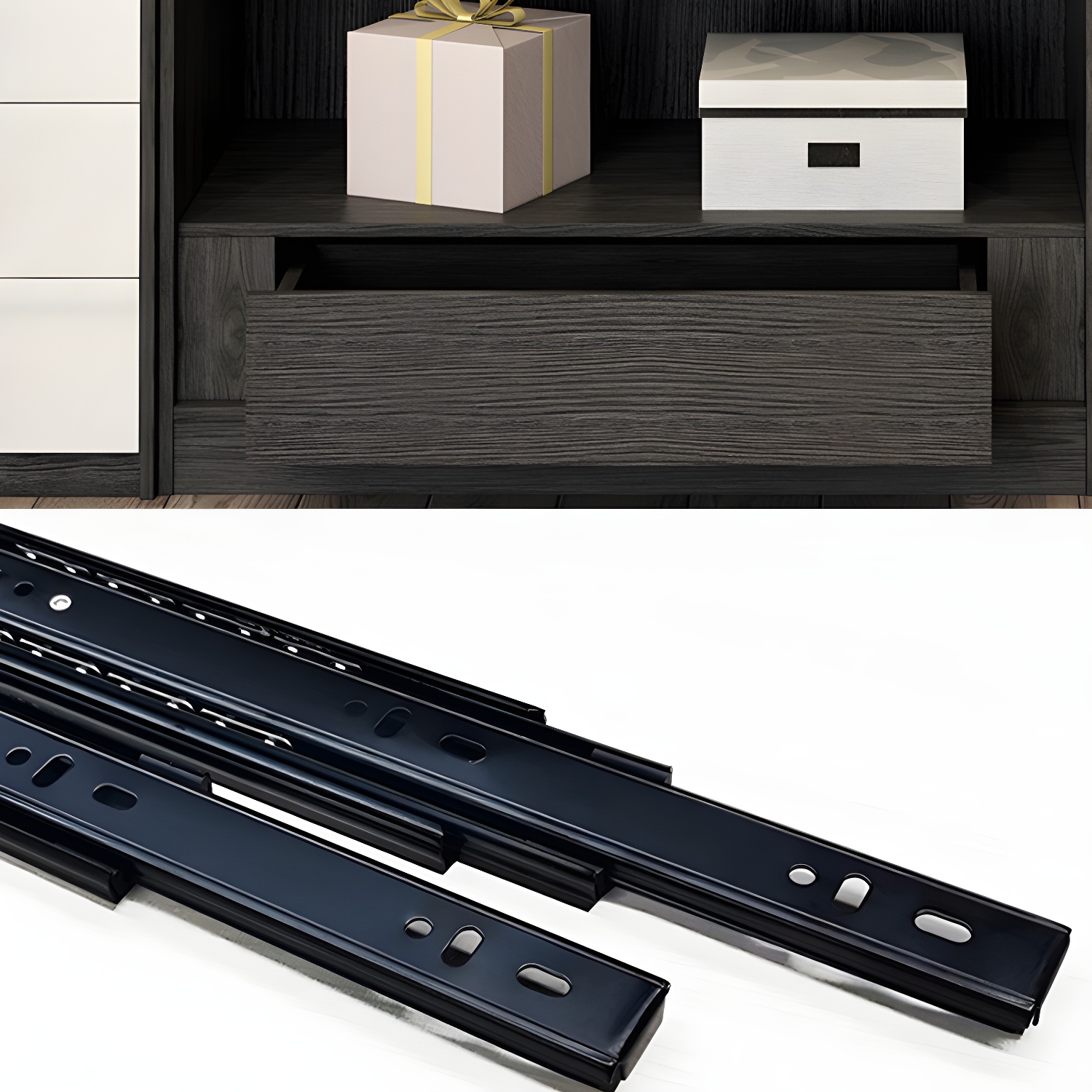 Modern Tempered Glass Doors Wardrobe Wood Frame Wardrobe without Light - image 6