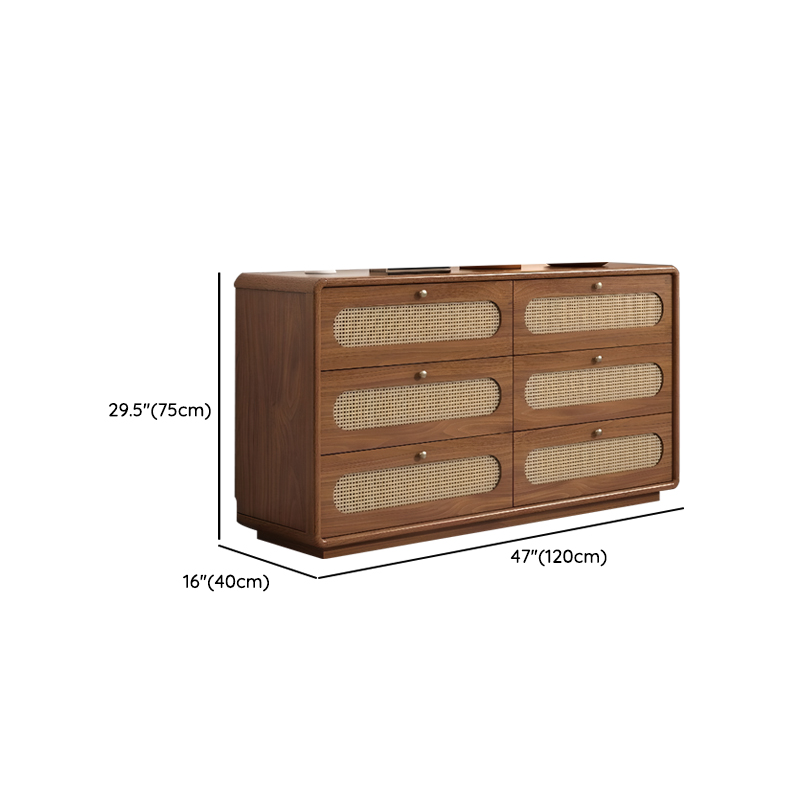 Antique Square Auburn Wood Semainier/Double Dresser Vertical/Horizontal with 6 Drawers/5 Drawers/3 Drawers - image 16