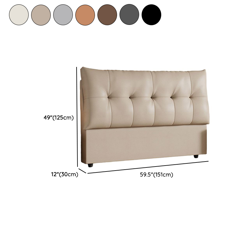 Trendy Panel Headboard with No Distressing, Piled Tufted Rectangle for Queen/Full Bed, Sponge Upholstery Fill, Standard Height - image 11