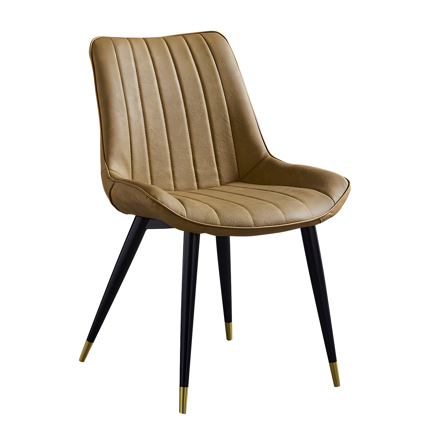 Scandinavian Leather Restaurant Side Chair Matte Finish Parsons Dining Chair - image 17