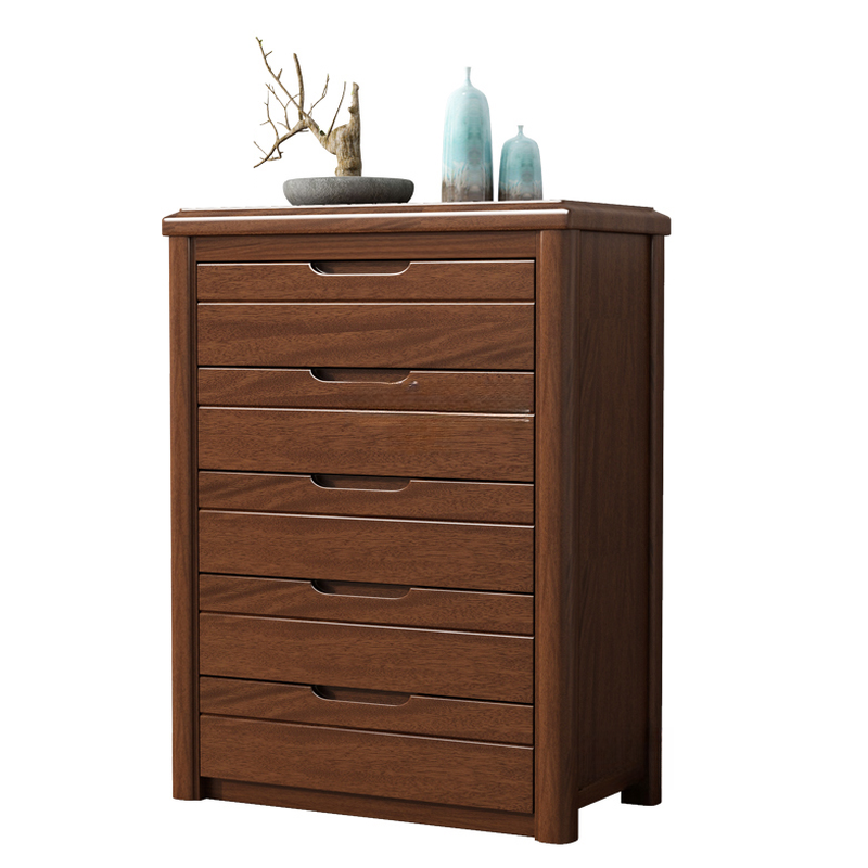 Trendy Walnut Wood Lingerie Chest/Double Dresser with 5/4/6 Drawers in Vertical/Horizontal Orientation - image 6