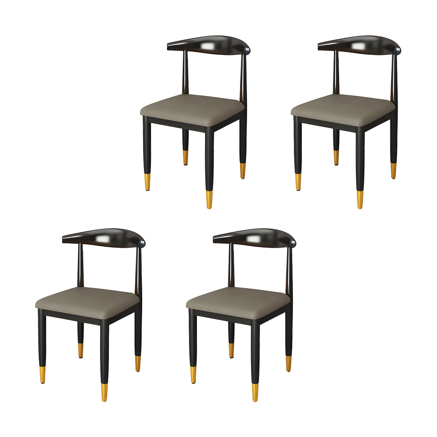 Indoor Open Back Dining Chair Industrial Upholstered Armless Chair - image 8