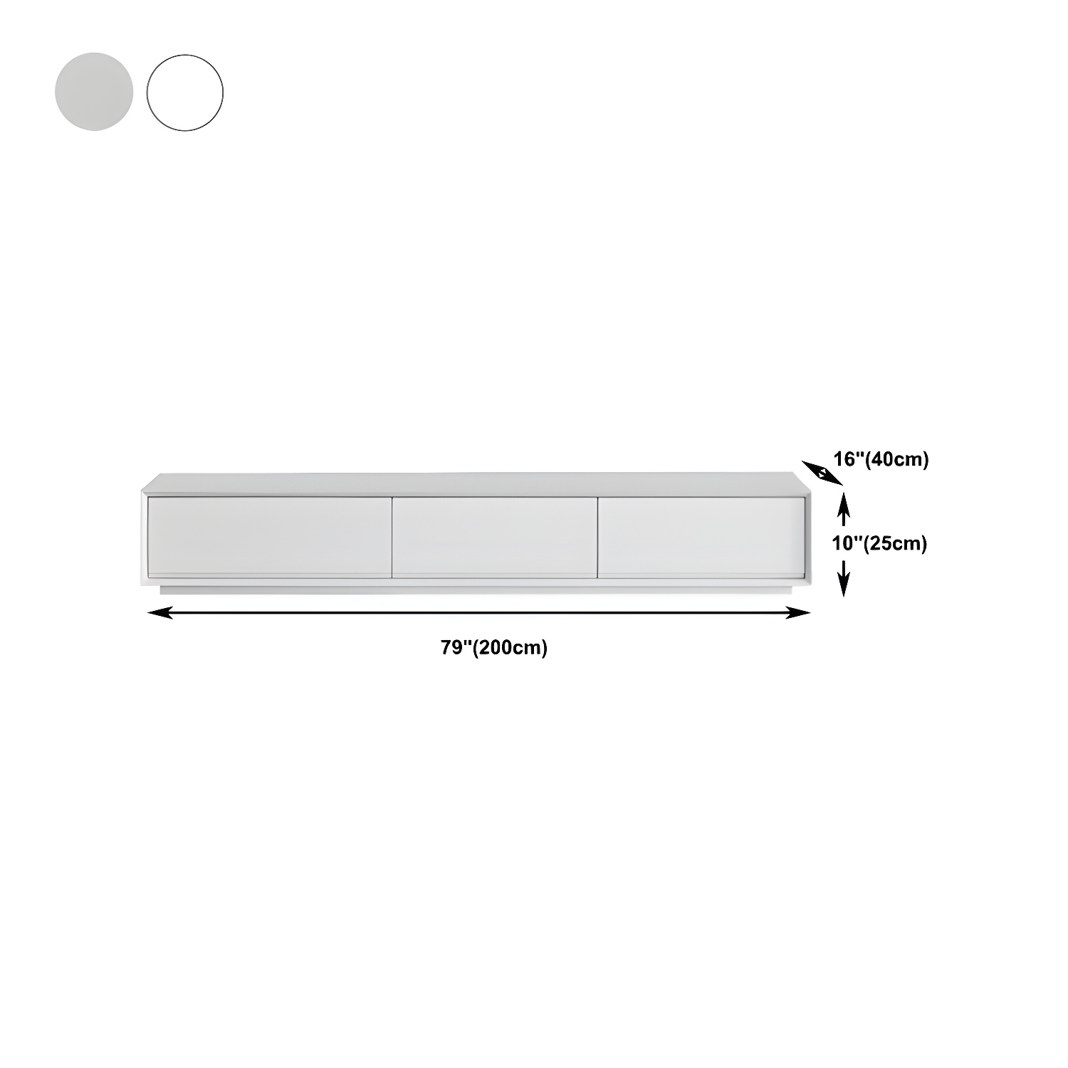 White Wood TV Stand Modernism TV Stand With Drawers for living Room - image 21