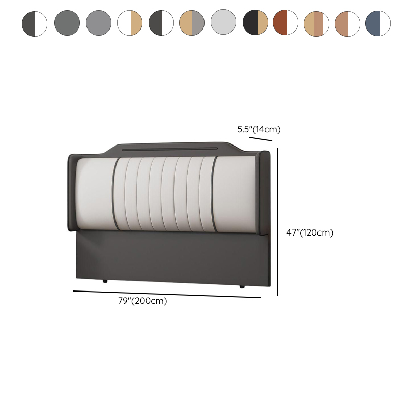 Modish No Distressing Timber Panel Headboard with Rectangle Shape for King Bed, Featuring Sponge Upholstery Fill and Standard Height - image 16