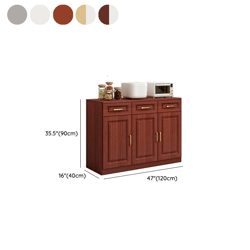 Modern Wood Sideboard Credenza with Drawers and Interior Shelves - image 20