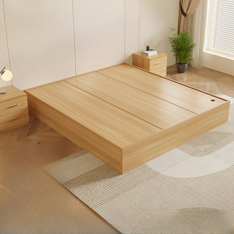 Modern Simple Style Bed Wood No Headboard for Living Room - image 5