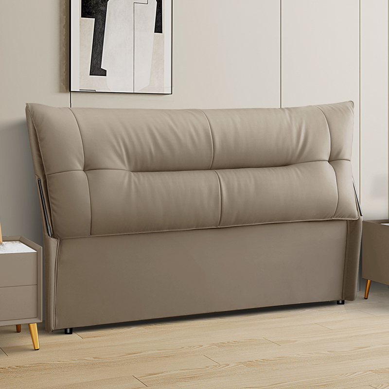 Simplistic Style Panel Headboard with No Distressing, Piled Tufted Rectangular Shape for King/Queen/Full Bed, Cotton Upholstery Fill, Standard Height - image 4