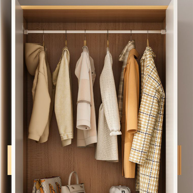 Modern Manufactured Wood Cabinet Armoire with Hanging Rod, Interior Shelves, Soft Close Drawer & Soft Close Door - image 8