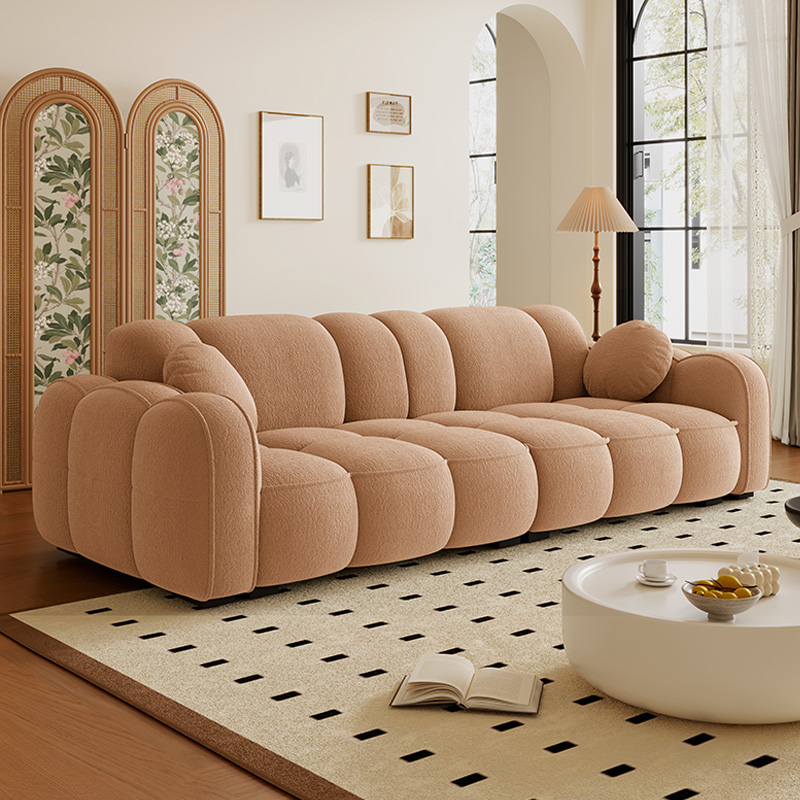 Drawing Room Standard Sofa in Midnight Black/Light Gray/Light Brown with Armrest - image 5