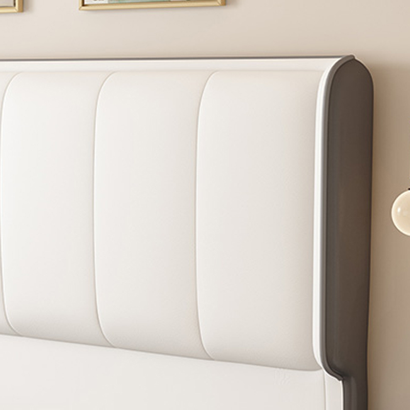 Trendy Panel/Wingback Headboard in Natural Wood with No Distressing, Rectangle Shape for King/Queen/Full Bed, Sponge Upholstery Fill, Standard Height - image 7