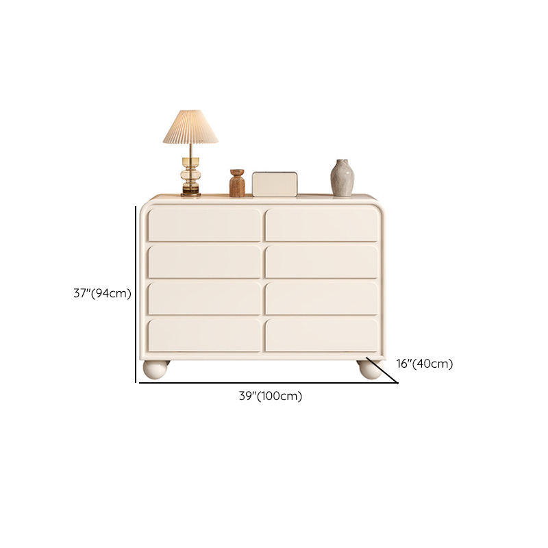Minimalist Horizontal/Vertical Chalk Wood Bachelor Chest with Drawers - image 15