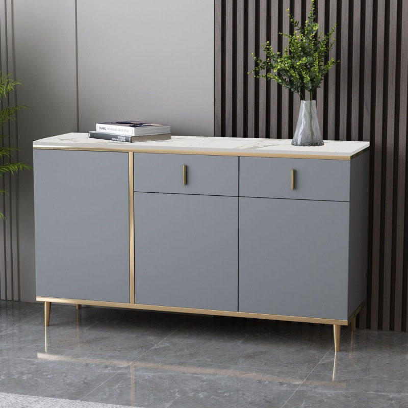 Modern Stone Buffet Sideboard with Doors and Drawers for Living Room - image 3