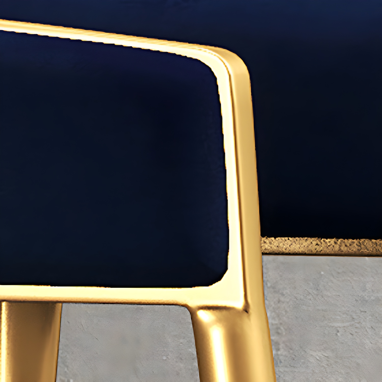 Glam Gold Metal Arm Chair Open Back Dining Side Chair with Upholstered - image 18