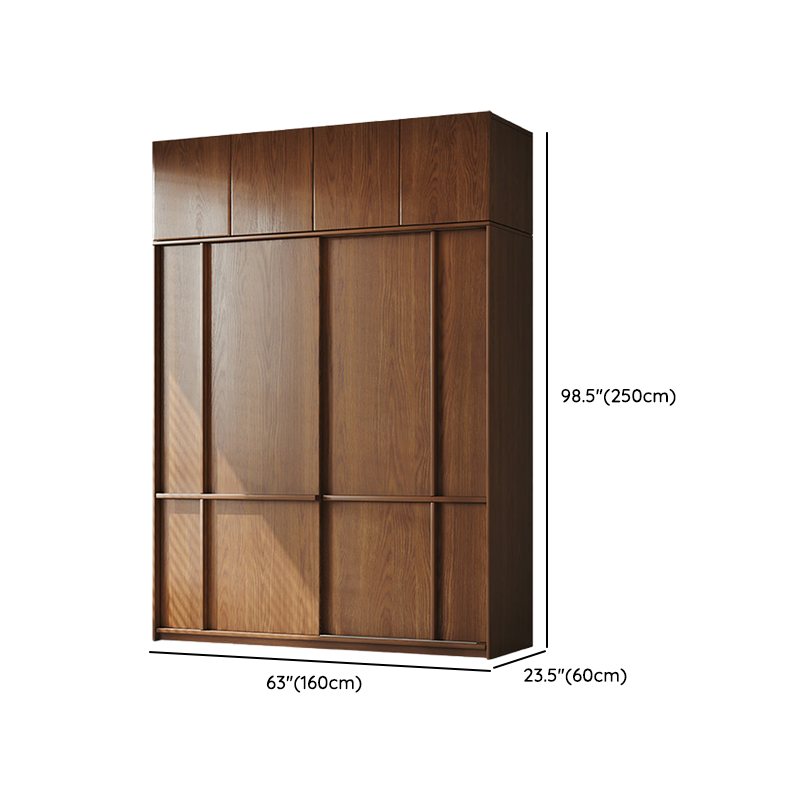 Stylish Coffee Modern Lumber Standalone Armoire Cabinet with Soft Close Drawers and Doors, Interior Shelves - image 17