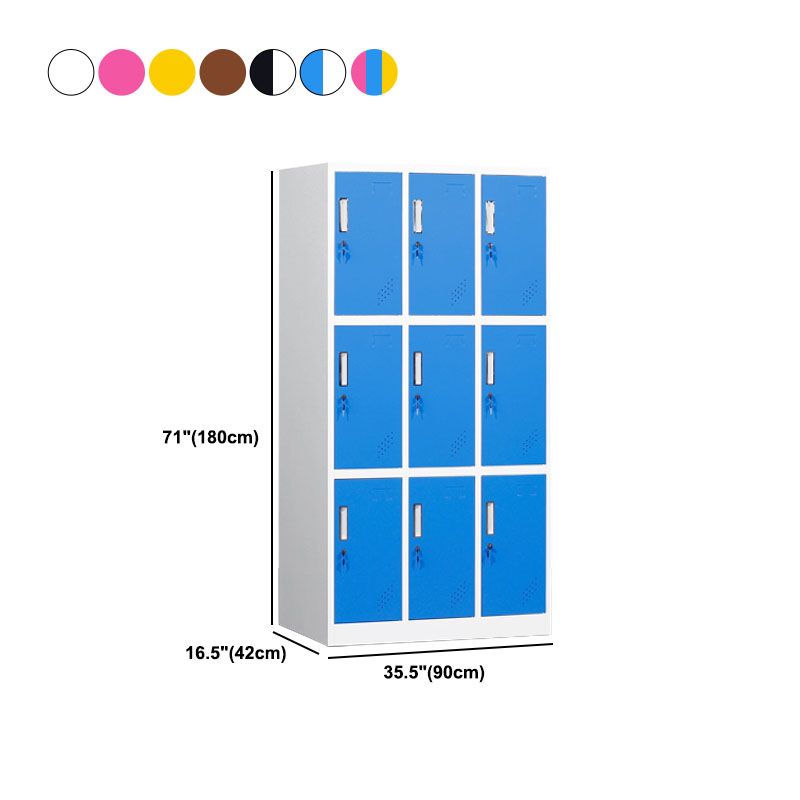 Contemporary Wardrobe 6-Door Metal Wardrobe Closet, 35.43" D x 16.53" W x 70.87" H - image 15