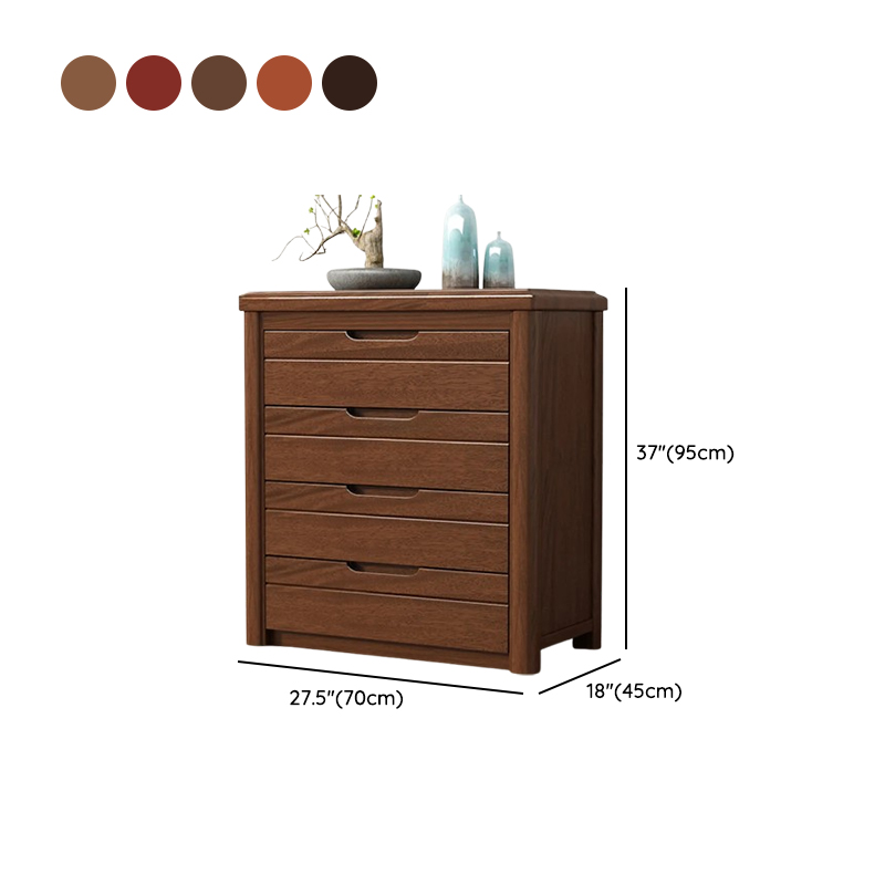 Trendy Walnut Wood Lingerie Chest/Double Dresser with 5/4/6 Drawers in Vertical/Horizontal Orientation - image 14
