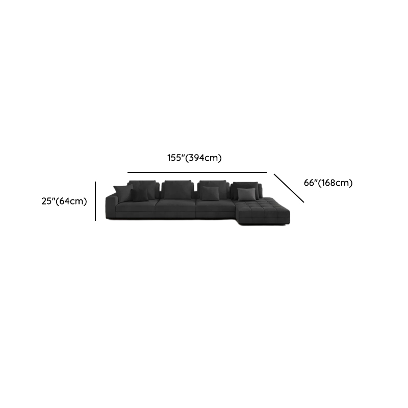 L-Shape Corner Sectional in Dark with Button-tufted Upholstery - image 10