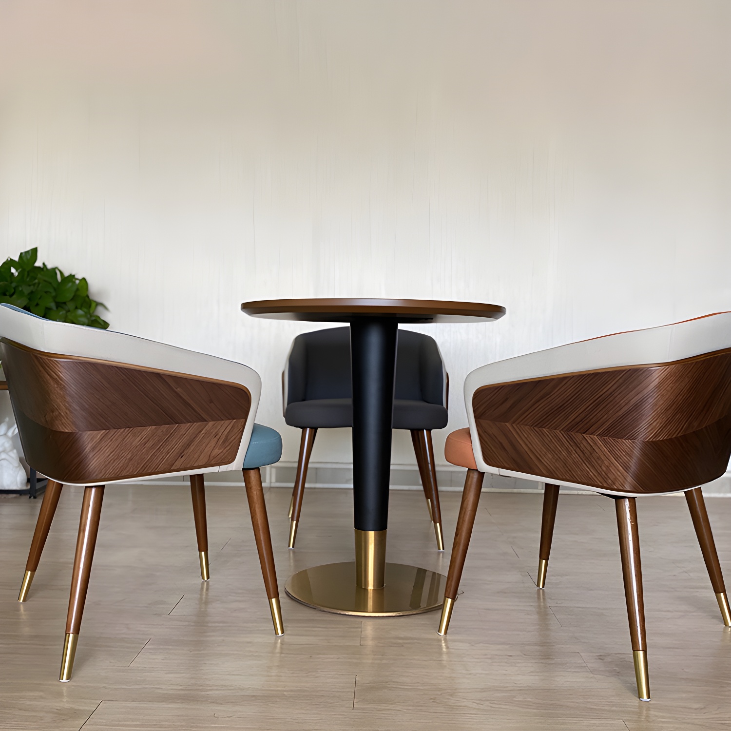 Contemporary Style Wooden Dining Chair Parsons Dining Arm Single Chair - image 10