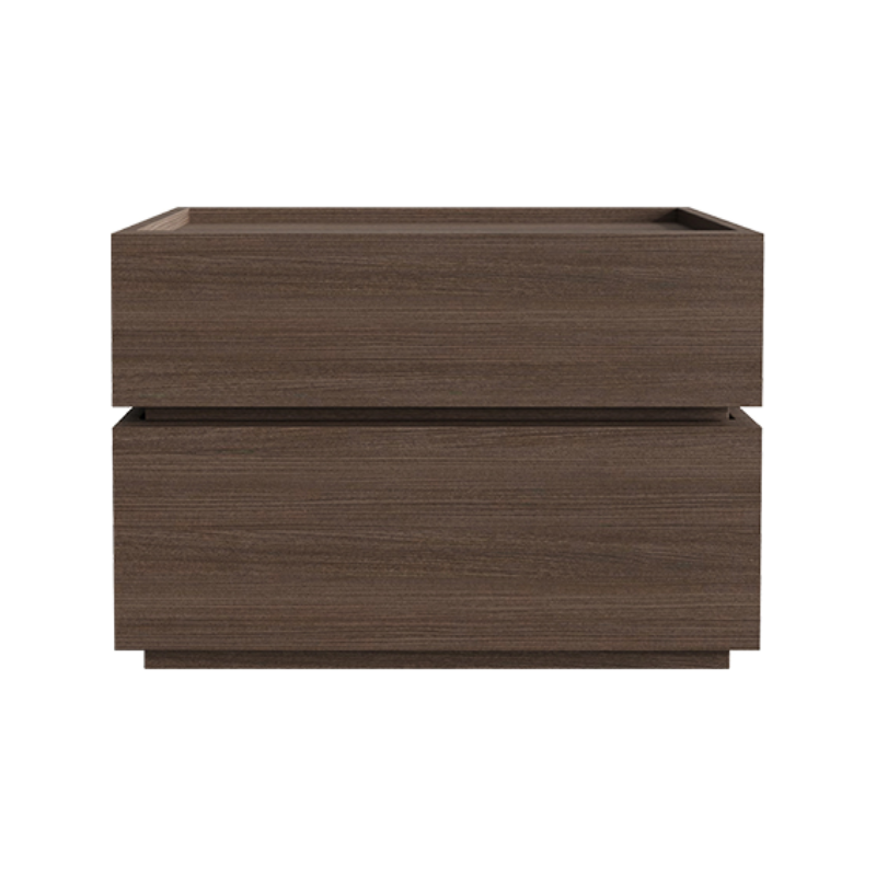 Organic Modern Nightstand With Drawer Organization Featuring 2 Drawers and Real Wood Countertop - image 8