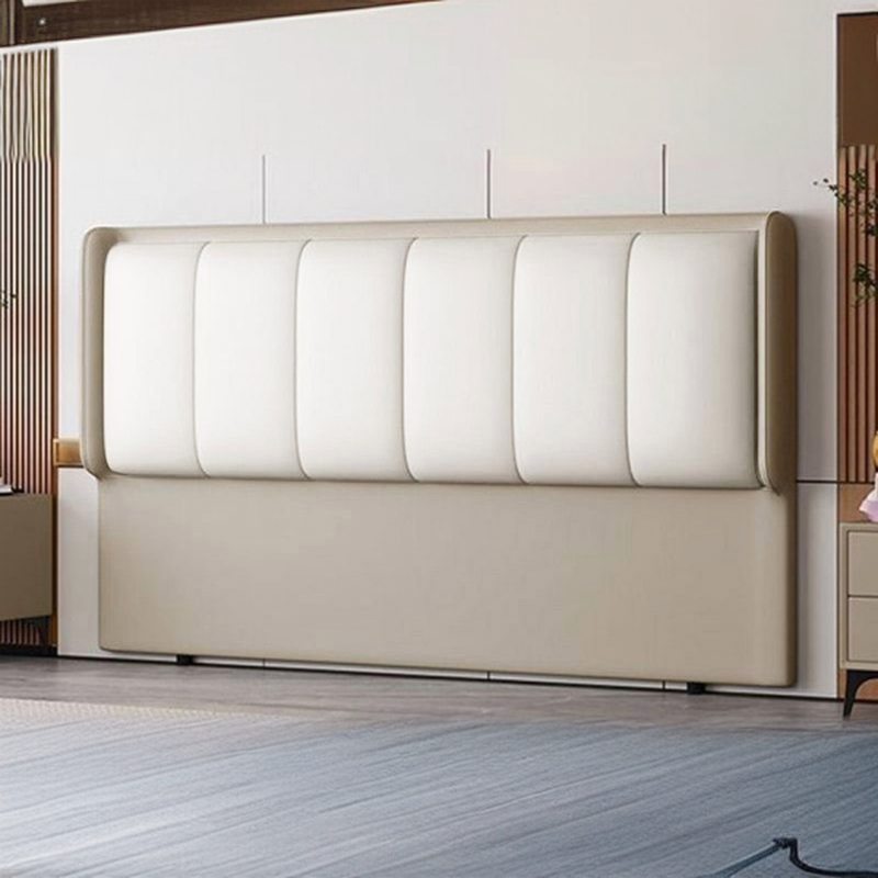 Simplistic Style Wingback Headboard in Lumber with No Distressing, Rectangular Shape for King/Queen/Full Bed, Featuring Sponge Upholstery Fill and Standard Height - image 5