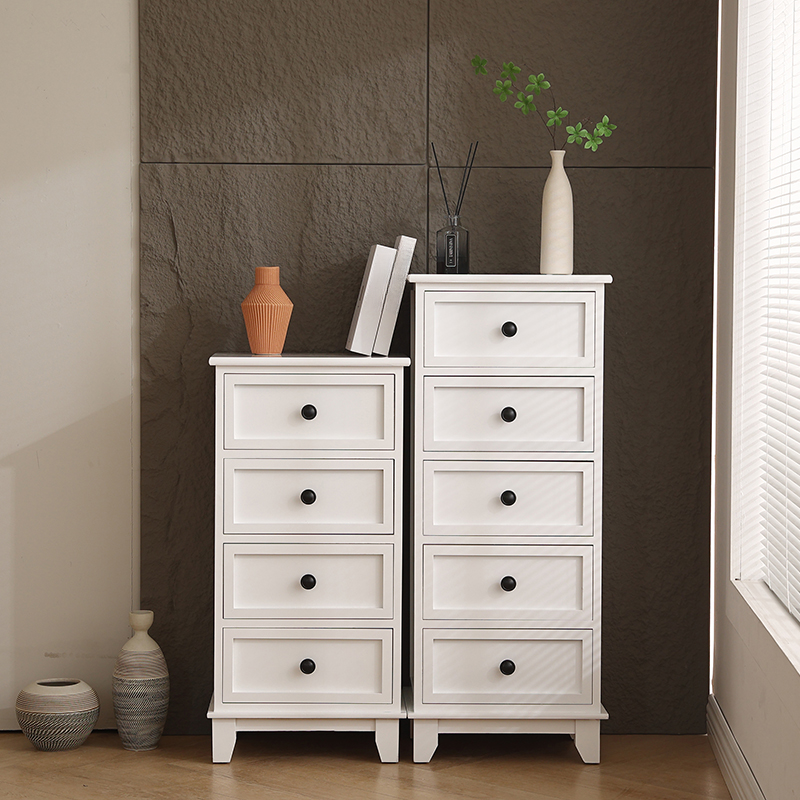 Trendy Cocoa/White/Lemon Color Lumber Rectangle Decorative Cabinet with 6 Drawers/5 Drawers/4 Drawers - image 6