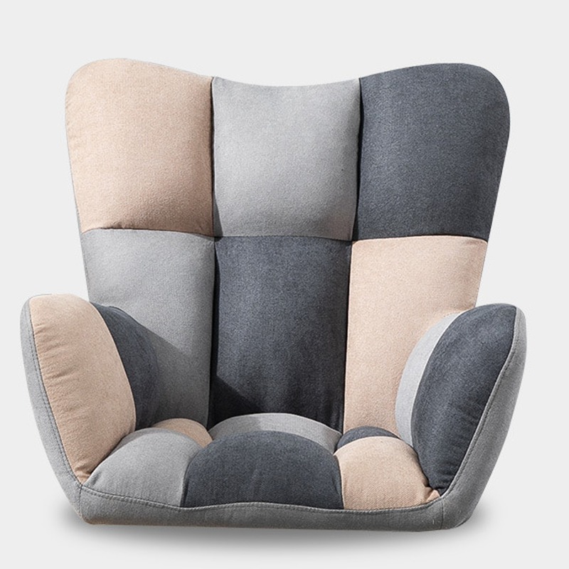 Contemporary Alloy Cushioned Living Room Rocking Chair 2 Piece Set with Footstool & Recessed Arm - image 28