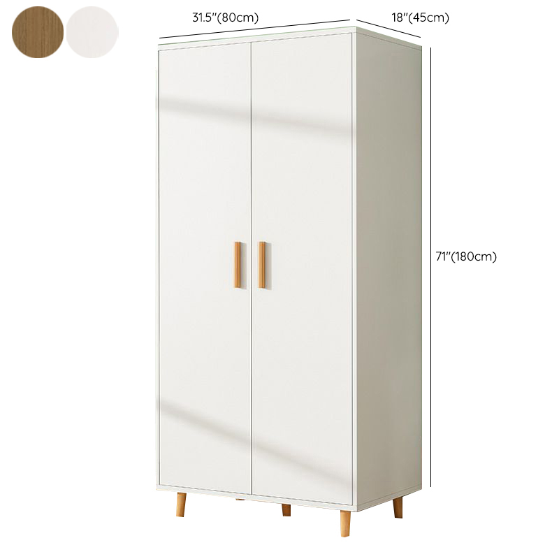 Modern Manufactured Wood Cabinet Armoire with Hanging Rod, Interior Shelves, Soft Close Drawer & Soft Close Door - image 15