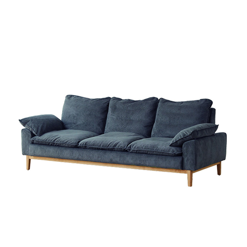 Contemporary Seats 2/1 Person Straight/L-Shaped Horizontal Left Sofa Couch /Chaise with Natural Wood Frame - image 7