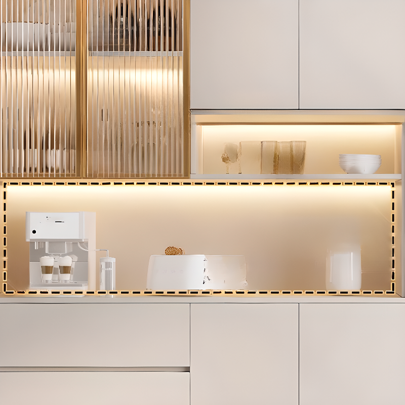 Trendy Sideboard with 3 Drawers, Cupboard, Wide/Standard/Narrow Sizes, 2/1 Shelves, Cabinets, and Glass-panel Door - image 8