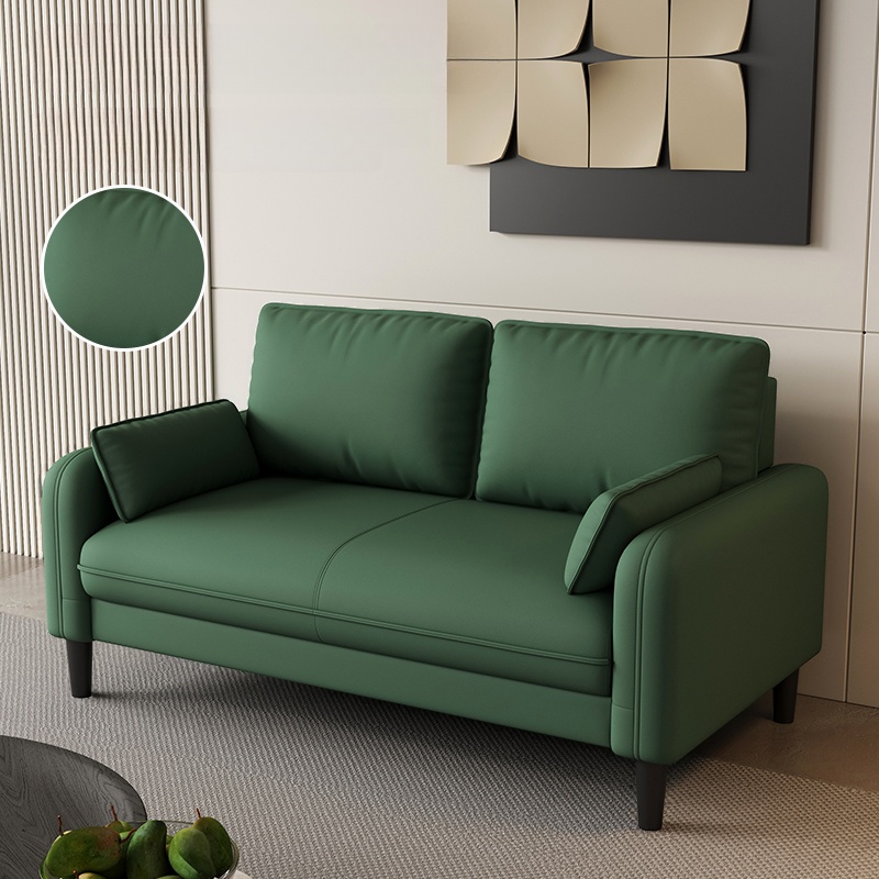 Trendy Water Resistant Standard Sofa/Loveseat/Single Sofa with Pillow Back in Dark Gray/White/Olive Green, Arm Included, Seats 3/2 People/1 Person with 2 Pillows - image 4