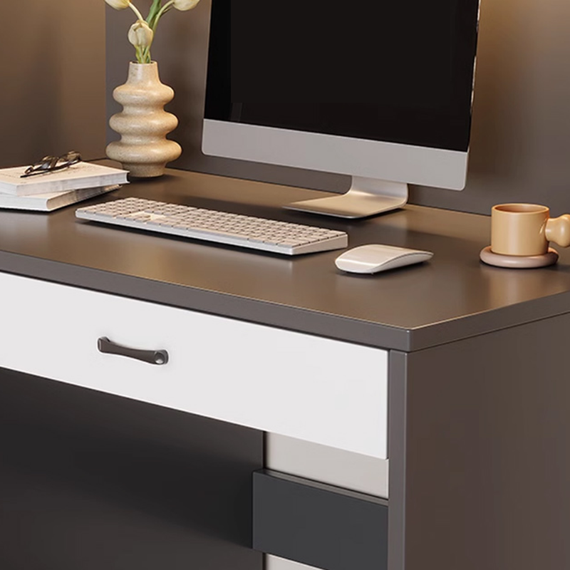 Art Deco Composite Wood Wardrobe Armoire with Flexible Shelf, Soft Close Drawer and Door, Clothing Rod Included - image 6