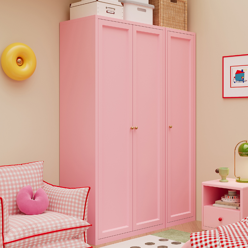 Simplistic Alloy Green/Blue/Pink Almirah with Alterable Shelf and Clothing Rod - image 7