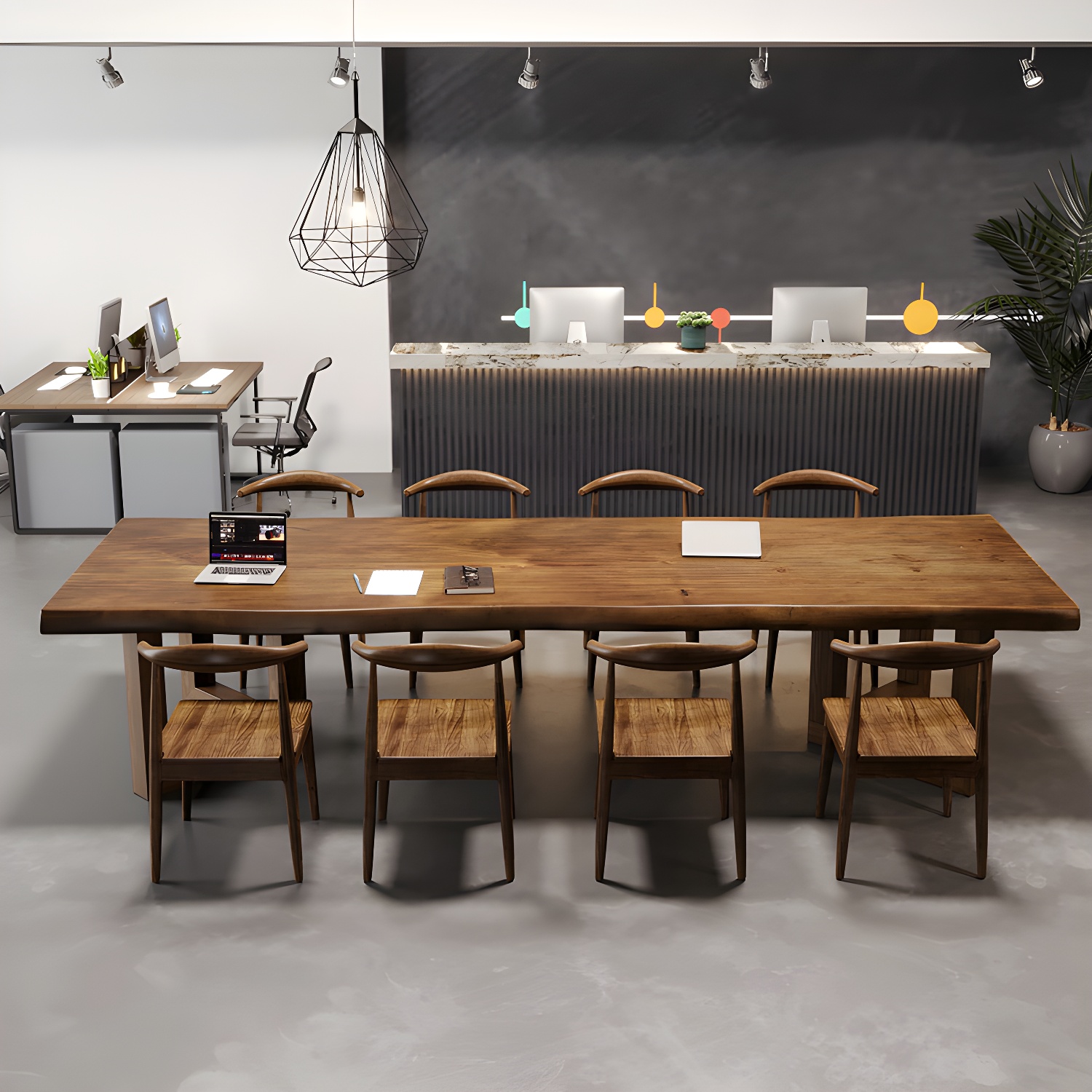 Modern Dining Room Set 1/4/9 Pcs Solid Wood Dining Set with Rectangle Table - image 4
