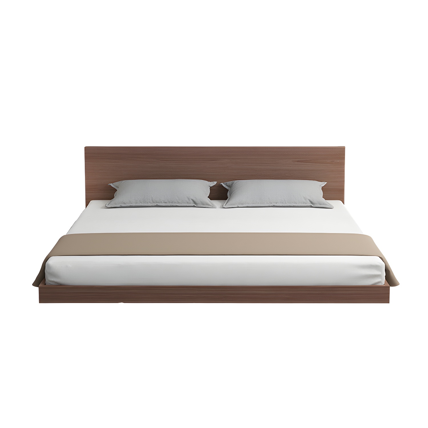 Solid Wood Platform Bed Mid-Century Modern Platform Bed Frame Mattress Included - image 5